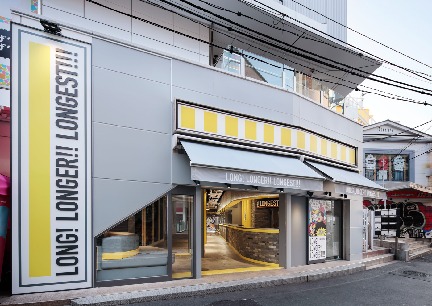 原宿ショップ「LONG!LONGER!!LONGEST!!!」設計・デザイン・施工実績記事の施工物件サムネイル写真